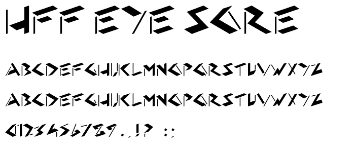 HFF Eye Sore font